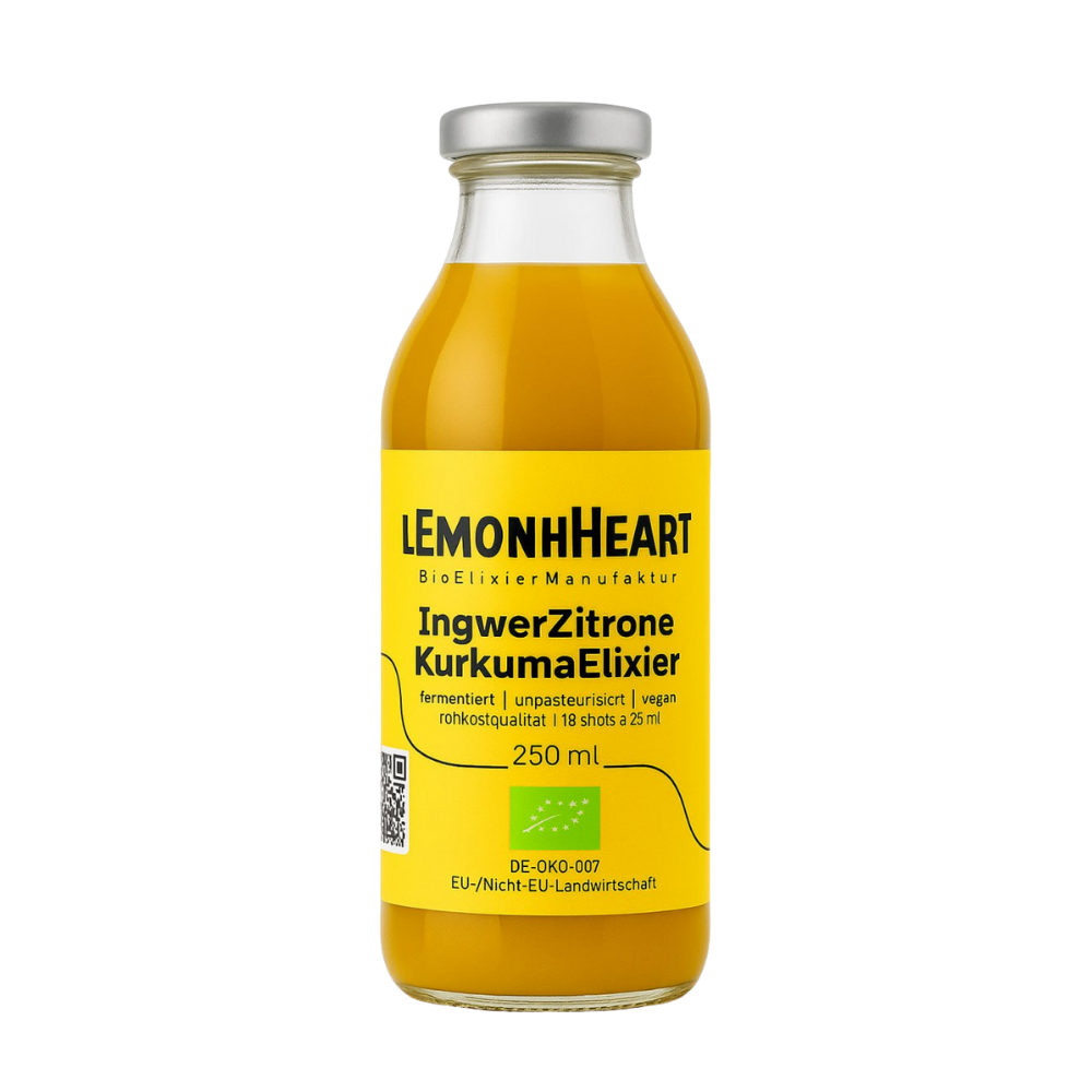 Ingwer-Zitrone-Kurkuma Elixier- "Lemonheart"