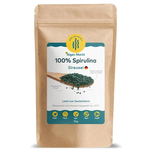 Spirulina Streusel aus Deutschland (Rohkost Qualität)